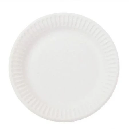 Тарелка бумажная 180мм белая мелованная Snack Plate (1000)