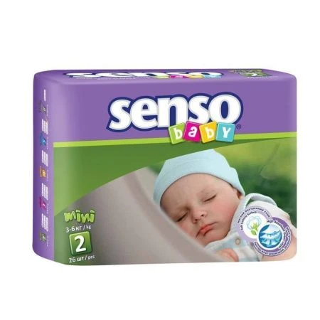 Подгузники для детей 26шт SENSO BABY mini B2 3-6кг (10)