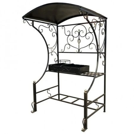 Мангал КЛАССИКА с крышей разборный  196*120*80см, жаровня  81*39см (1)