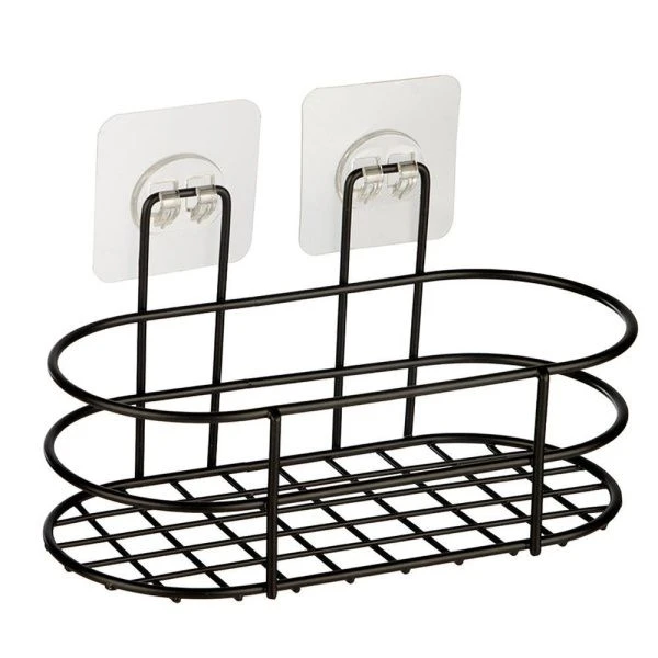 Полка прямая 1 ярусная 20*10*13,5см металл BLACK (20)