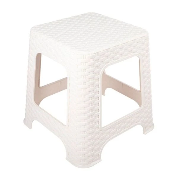 Табурет 330*330*330мм пластик АРТЛАЙН малый молочный (9)