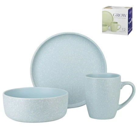 Столовый набор 12пр керамика Grow. Blue подар.уп. (2)