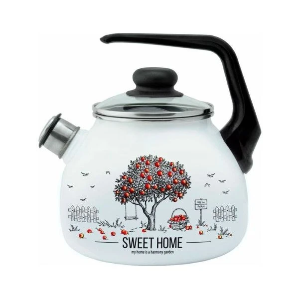 Чайник со свистком 3л эмаль ХЛЕБ ТМ Appetite 4с209я (4) ВЫВОД