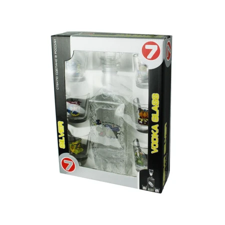 Набор барного стекла 7пр (графин, стопки 6шт)