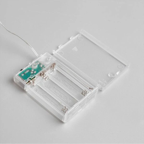 Гирлянда светодиодная Нить Роса 5м ААx3 (не в компл.), 2 режима, мульти свет