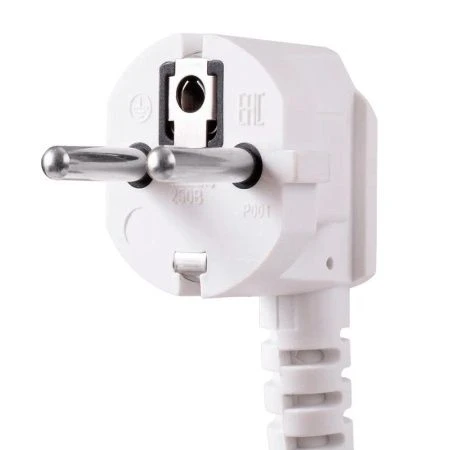 Удлинитель 6 гнезд пластик 1,5м 0,75кв.мм 10А ПВС с зазем, выкл-ем СТАРТ белый (20)