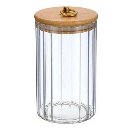 Банка для сыпучих продуктов 800мл стекло Torre с бамбук.крышкой 93-HO-TO-01-800 (16)