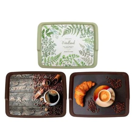 Поднос 425*320*22мм пластик с декором (14) Поднос 425*320*22мм пластик с декором (14)