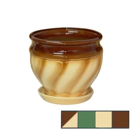 Горшок цветочный керам. ЗЕМФИРА №1 (1сорт) h=23см d=31см 12,6л цвета в ассортименте Горшок цветочный керам. ЗЕМФИРА №1 (1сорт) h=23см d=31см 12,6л цвета в ассортименте