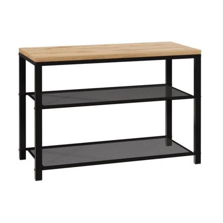 Полка для обуви 3 секции 67*30*45см металл ТОРОНТО 23Л каркас черный, сиденье ЛДСП (1)