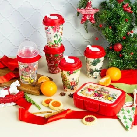 Ланч-бокс 850мл пластик ИГРУШКИ с декором красный (15) 223137206/03