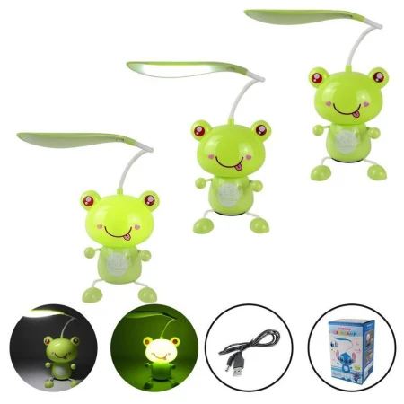 Лампа настольная пластик LED Лягушка 56*15*10см два режима 539 (48)
