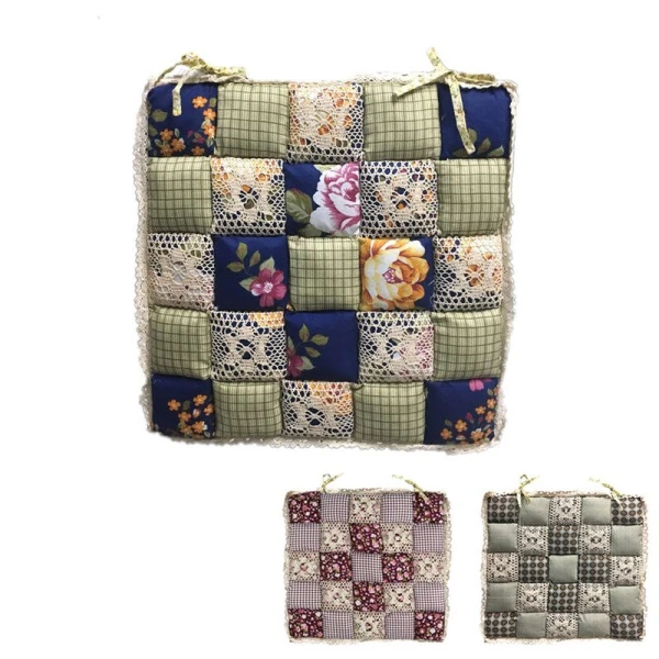 Сидушка на стул (табурет) текстиль Лоскуток