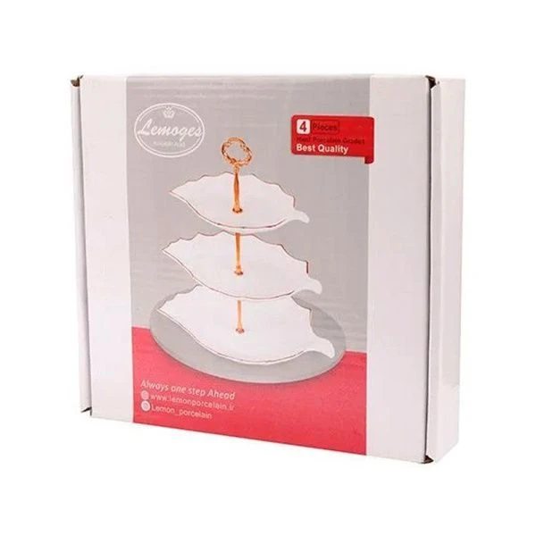 Этажерка сервировочная 3 яруса 32,5*23,5/28,5*20/23,5*16,5см h37см керамика LR (10)