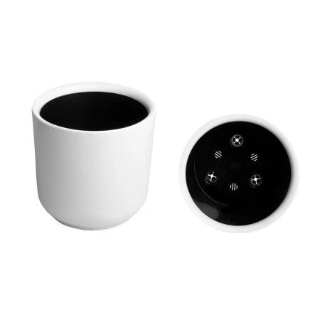 Горшок цветочный 17,3л 30*30см пластик ДЕЛЬТА с вкладкой белый (1)