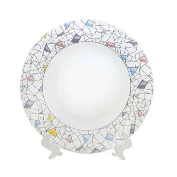 Тарелка мелкая 23см стеклокерамика МОЗАИКА обеденная NRP90T/1 (6/36)