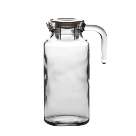 Кувшин 1,3л стекло БЕЙСИК с прозр. пластиковой крышкой в п/у (6)