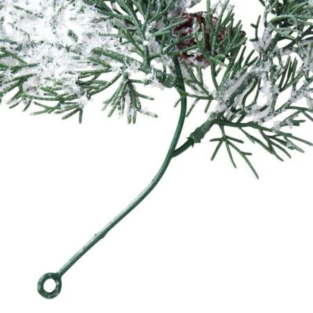 Ветка еловая искусственная 178см заснеженная с шишками SDTT108A (25/100)