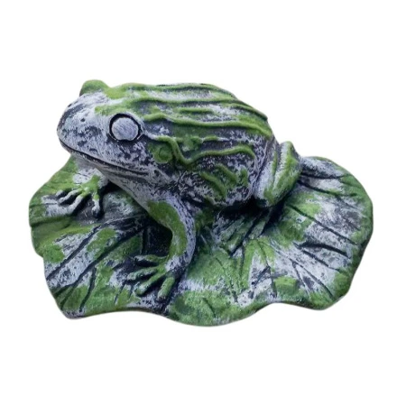 Фигура садовая ЛЯГУШКА на лотосе 21*23,5*13см гипс иск.мох Фигура садовая ЛЯГУШКА на лотосе 21*23,5*13см гипс иск.мох