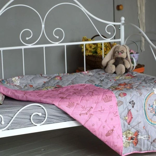 Покрывало детское стёганное 150*215см бязь рис. 781/3 СКАЗКА ДомВелл