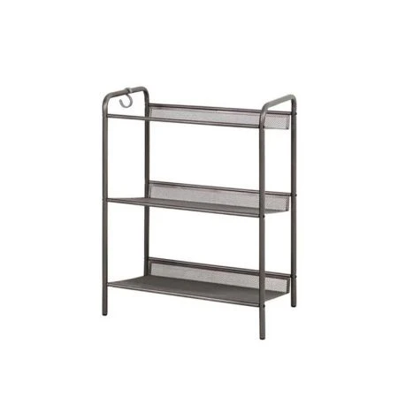 Полка для обуви 3 секции 45*27*60см металл ЖЕНЕВА 13 графит (1)