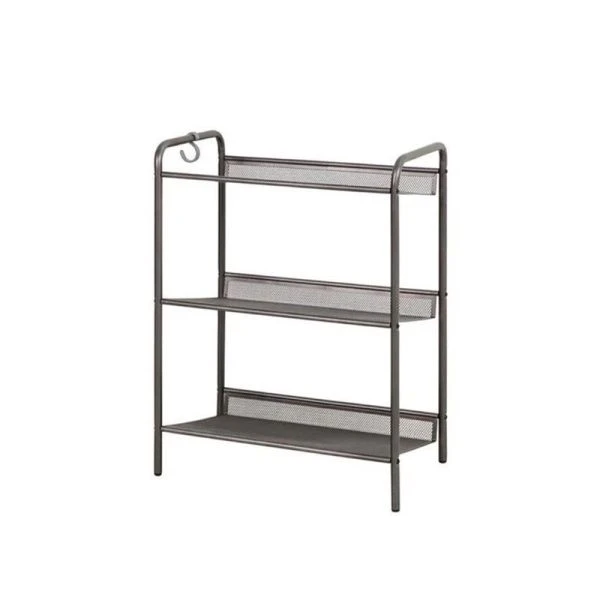 Полка для обуви 3 секции 45*27*60см металл ЖЕНЕВА 13 графит (1)