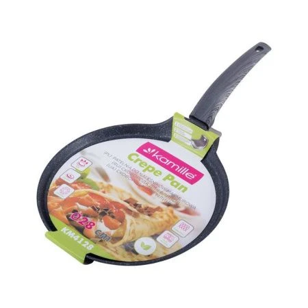 Сковорода блинная 28см алюминий АП мрамор Black marble арт.4128 (6)