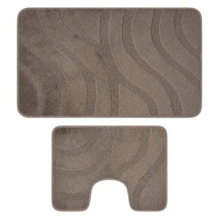 Набор ковриков в ванную 2пр 60*100/50*60 полипропилен MAXIMUS SYMPHONY  L.BROWN 2546