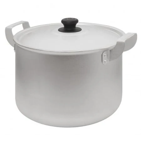 Кастрюля 2,5л алюминий КЛАССИКА высокая матовая мет.крышка (12)