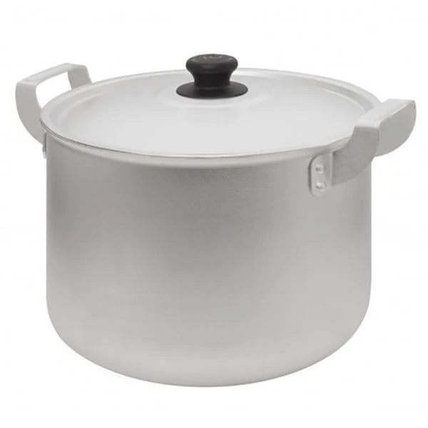 Кастрюля 2,5л алюминий КЛАССИКА высокая матовая мет.крышка (12)