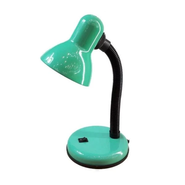Лампа настольная металл/пластик UT-208A зеленая 60Вт Е27, ствол 25см, шнур 1,5м (24)