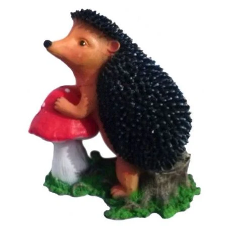 Фигура садовая ЁЖ НА МУХОМОРЕ 38*37см полистоун