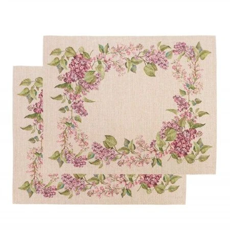 Салфетки набор 2шт 35*45см гобелен СИРЕНЬ