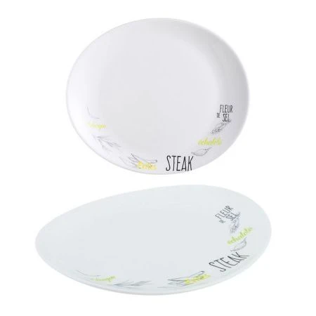 Тарелка мелкая для стейка 30см стеклокерамика ФРЕНДС ТАЙМ БИСТРО L2905 (12)