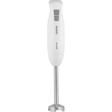Блендер погружной нерж.сталь Centek CT-1344 белый 600Вт, турбо режим, стакан 600мл (12)