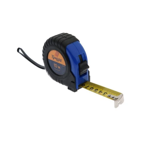 Рулетка 10м 25мм пластик обрезиненный корпус TUNDRA (1)