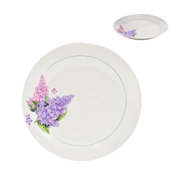 Сухарница 27см фарфор СИРЕНЬ блюдо круглое (5)