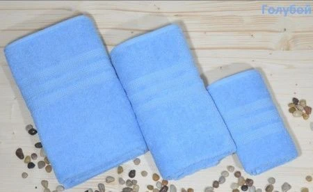 яяяПолотенце махровое 50*90см Karna ARES  (Голубой)