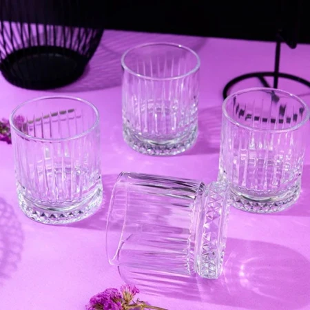 Стаканы набор 4шт 210мл стекло ЭЛИЗИЯ низкие (6)