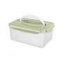 Контейнер пищевой 2,5л 235*168*105мм пластик СВЧ SMART LOCK герметичный зеленый (11)