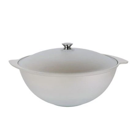 Казан для плова 9л алюминий с крышкой (5/4)