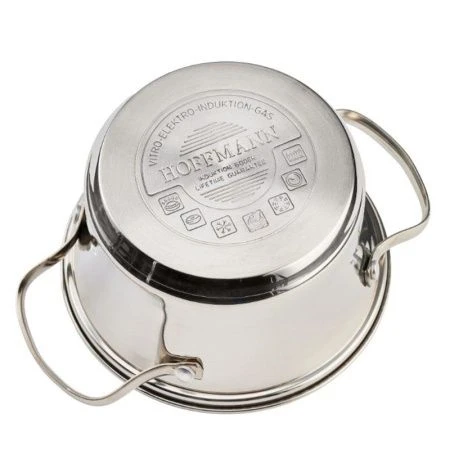 Кастрюля 5л нерж.сталь со стекл.крышкой 24см (4)