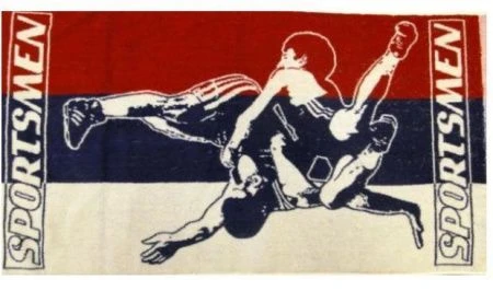 яяяПолотенце 48*90 махровое пестротканное Спорт (1) вывод