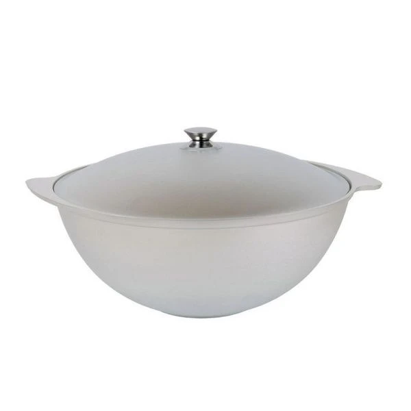 Казан для плова 9л алюминий с крышкой (5/4)