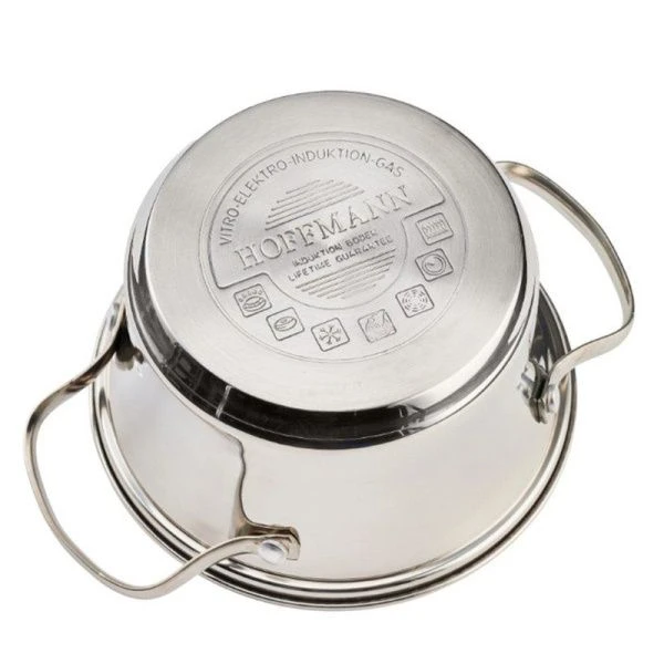 Кастрюля 5л нерж.сталь со стекл.крышкой 24см (4)