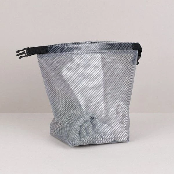 Косметичка-органайзер водонепроницаемая полимер/текстиль 27*11*24см BGCO серая XN-003GR (100)