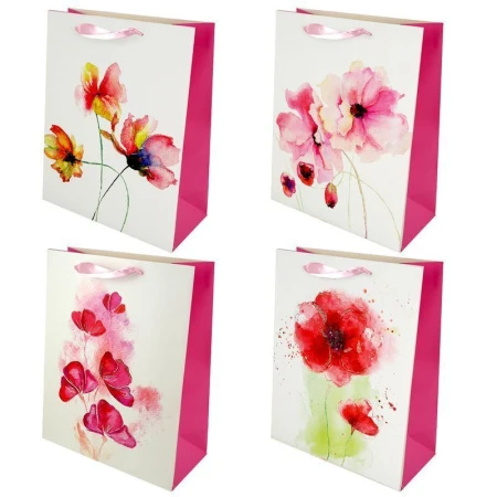 Пакет бумажный 31*42*12см, 4 вида HS1614-XL/JC-11016 (300)