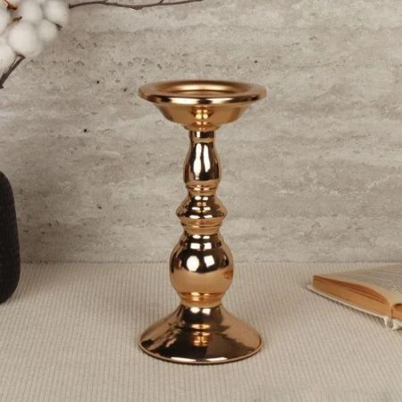 Подсвечник 22*10,5см металл золото HA-15 (50)