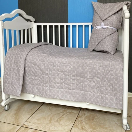 Покрывало детское 106*145 поплин стеганое Lime Time BABY TIME рис. Атлантида