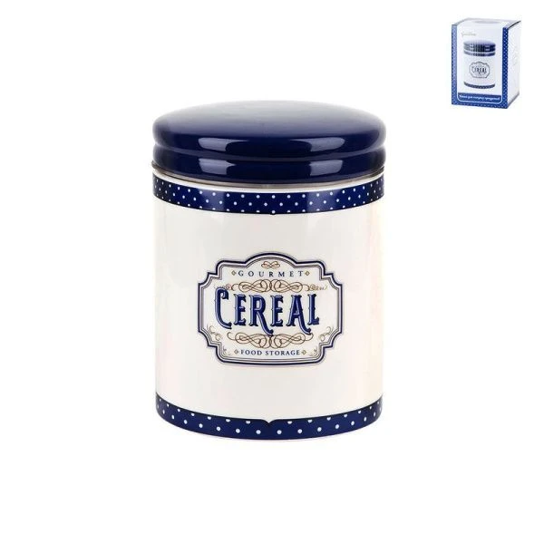 Банка для сыпучих продуктов 630мл 10*13,5см керамика Gourmet подар.уп. (36)